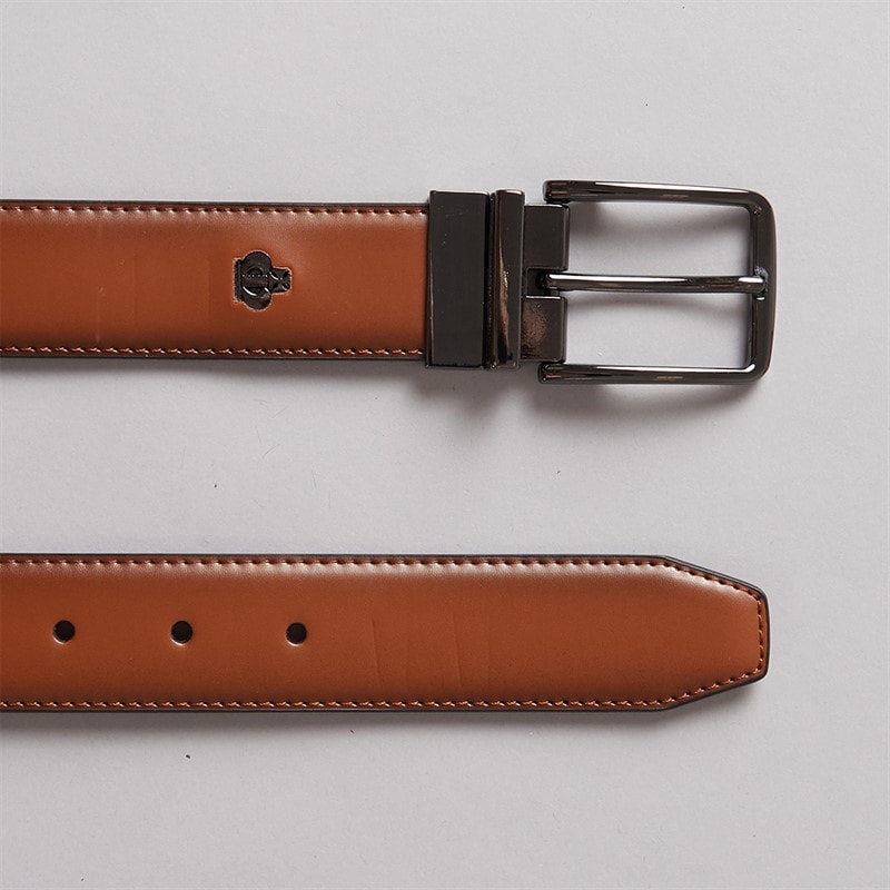 Jeff Banks Mens Reversible Belt Tan/Black - Image 2