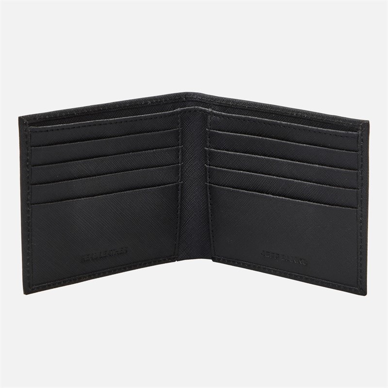 Jeff Banks Mens Saffiano Wallet Black - Image 3