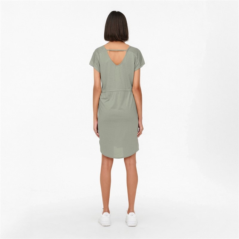 Jacqueline De Yong Womens Dalila Frosty Short Sleeve Dress Mineral Gray - Image 2