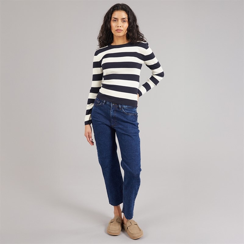Jacqueline De Yong Womens Plum Long Sleeve Knit Pullover Sky Captain - Image 3