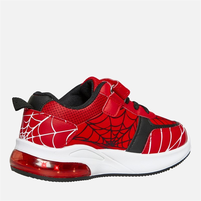 Character Boys Spiderman Eyes Light Up Trainers Red - Image 5