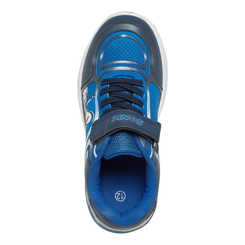 Character Boys Sonic Emboss Lights Trainers Blue/Multi - Image 4