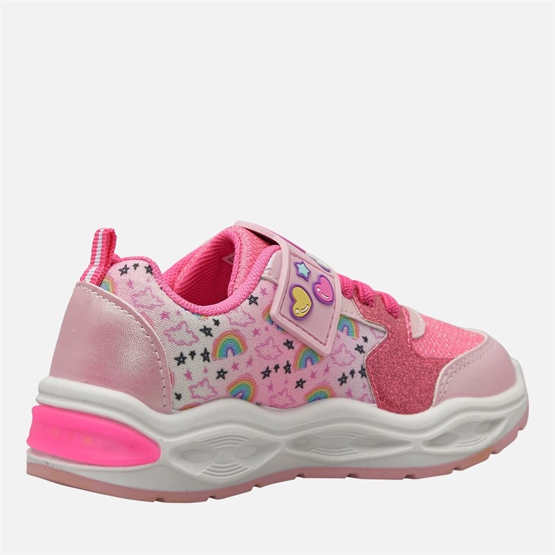 Character Girls Unicorn Light Up Trainers Pink - Image 5