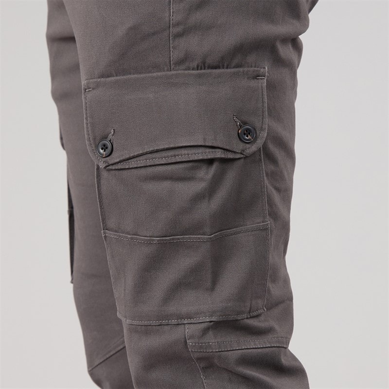 JACK & JONES Mens Paul Warner AKM 111 Cargo Pants Asphalt - Image 3