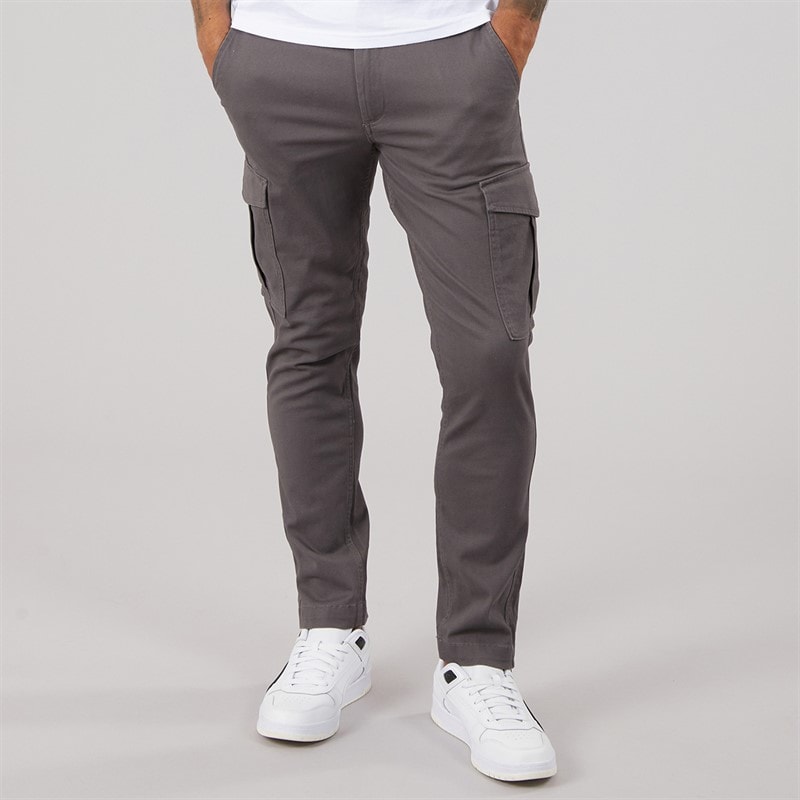 JACK & JONES Mens Marco Dean Cargo Pants Asphalt
