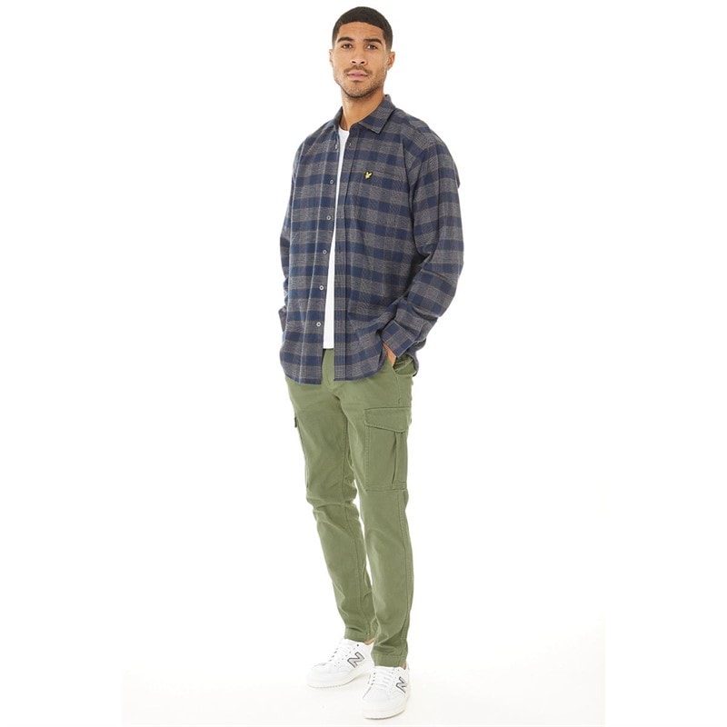 JACK & JONES Mens Marco Dean Cargo Pants Olive Night - Image 3