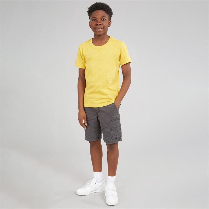 JACK & JONES Boys Zeus Cargo Shorts Asphalt - Image 4