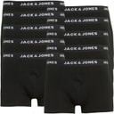 JACK & JONES Mens Solid Ten Pack Boxer Trunks Black
