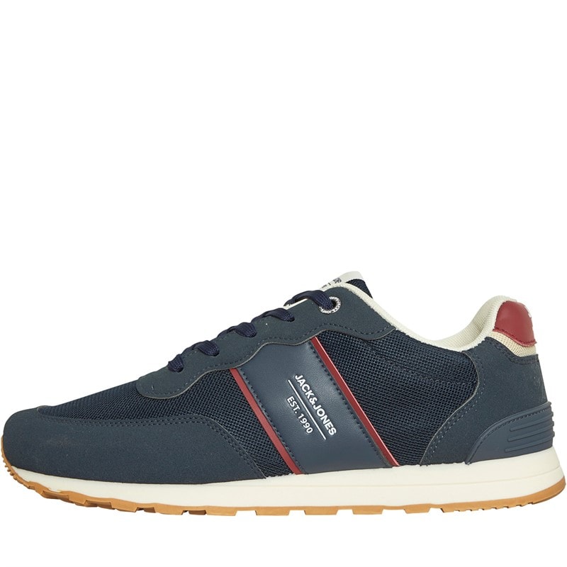 JACK & JONES Mens Milan Trainers Navy Blazer
