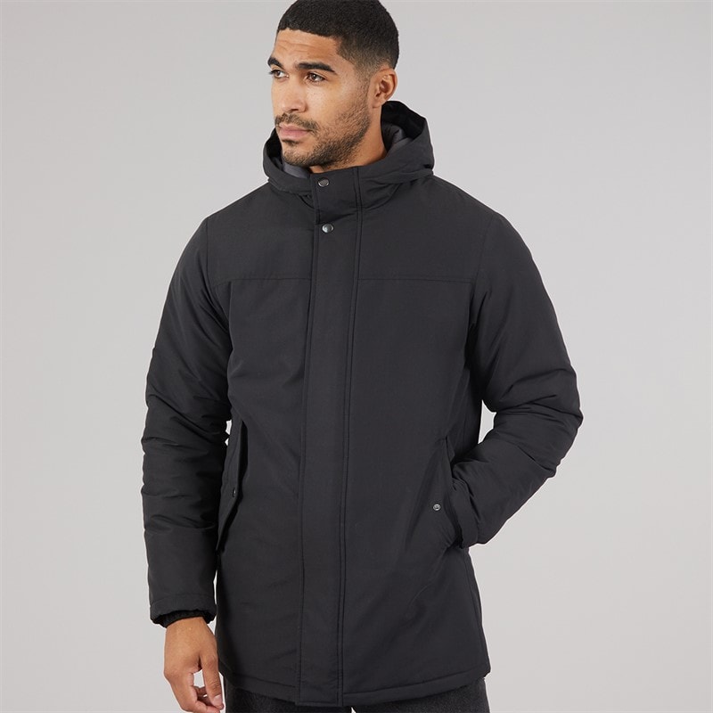 JACK & JONES Mens Kyle Parka Black - Image 3