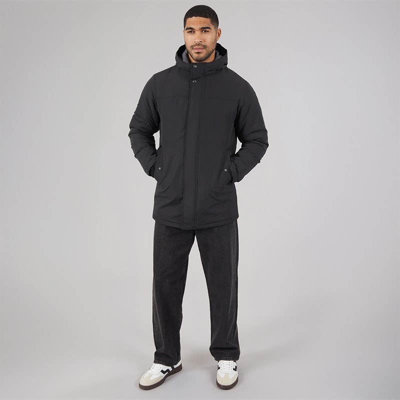 JACK & JONES Mens Kyle Parka Black - Image 4