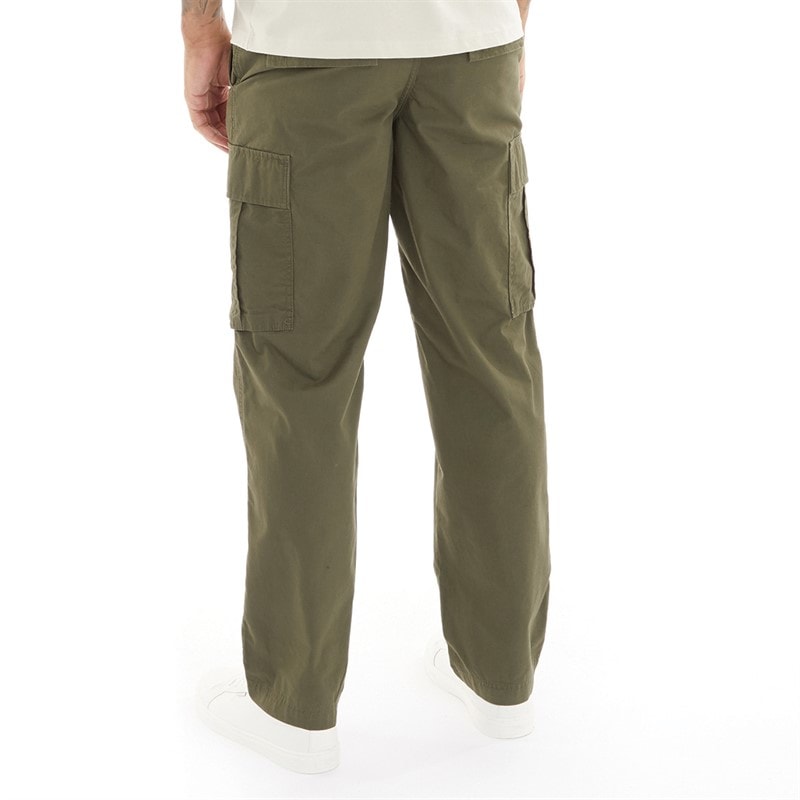 JACK & JONES Mens Karl Evans Wider Fit Cargo Pants Olive Night - Image 2