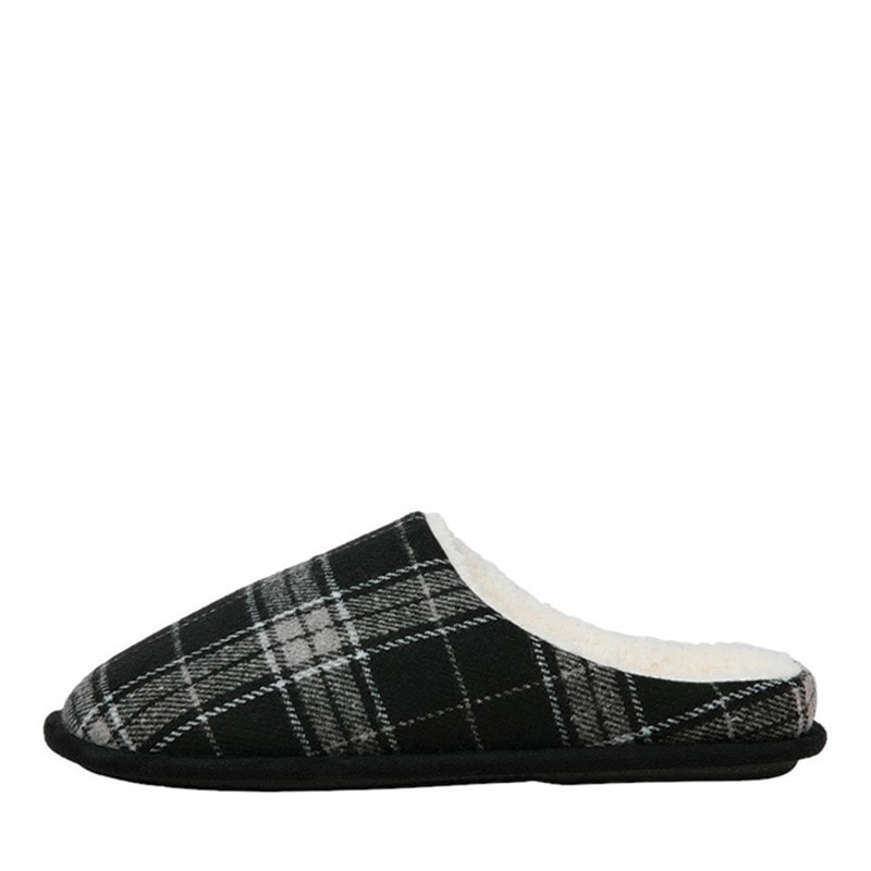JACK & JONES Mens Murphy Mule Home Slippers Anthracite - Image 1