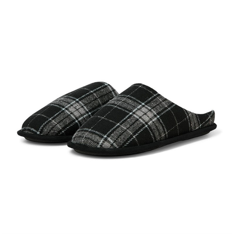 JACK & JONES Mens Murphy Mule Home Slippers Anthracite - Image 4