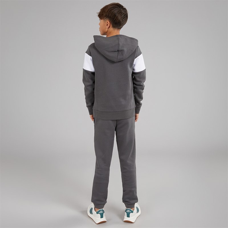 JACK & JONES Boys Lakewood Tracksuit Iron Gate - Image 2