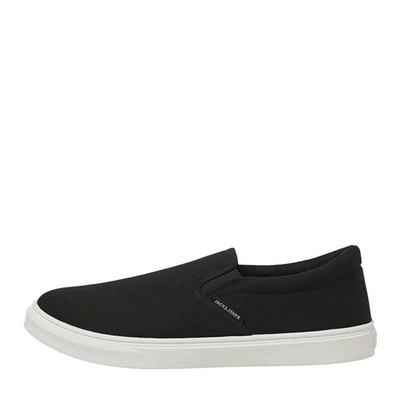 JACK & JONES Mens Richmond Slip On Trainers Black - Image 1