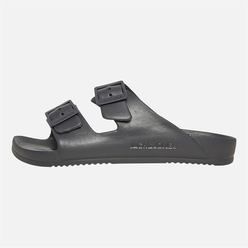 JACK & JONES Mens Pisa Moulded Sandals Anthracite - Image 2