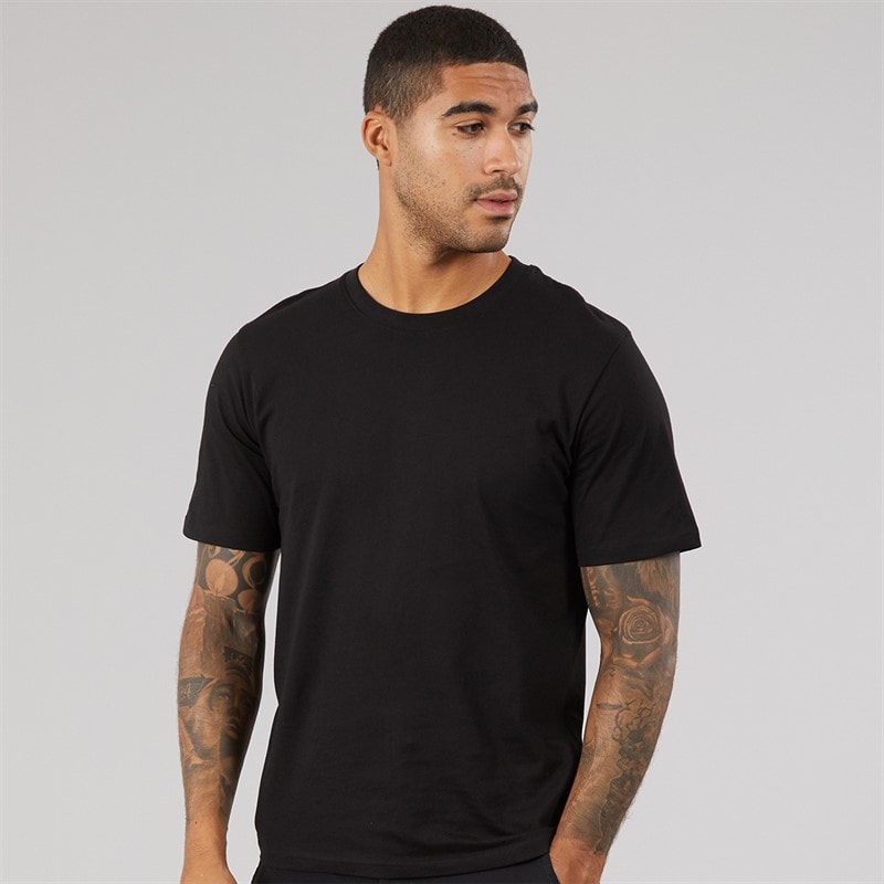JACK & JONES Mens Relaxed T-Shirt Black