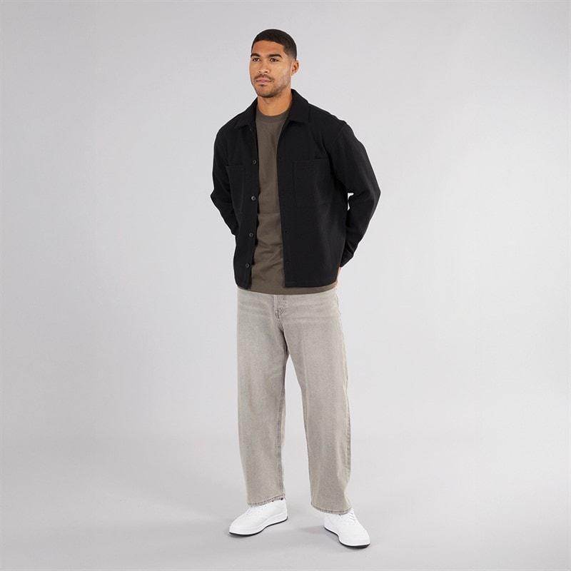 JACK & JONES Mens Baxter Overshirt Black - Image 3
