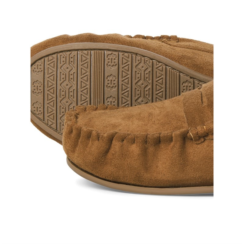 JACK & JONES Mens Bradford Moccasin Slippers Cognac - Image 2
