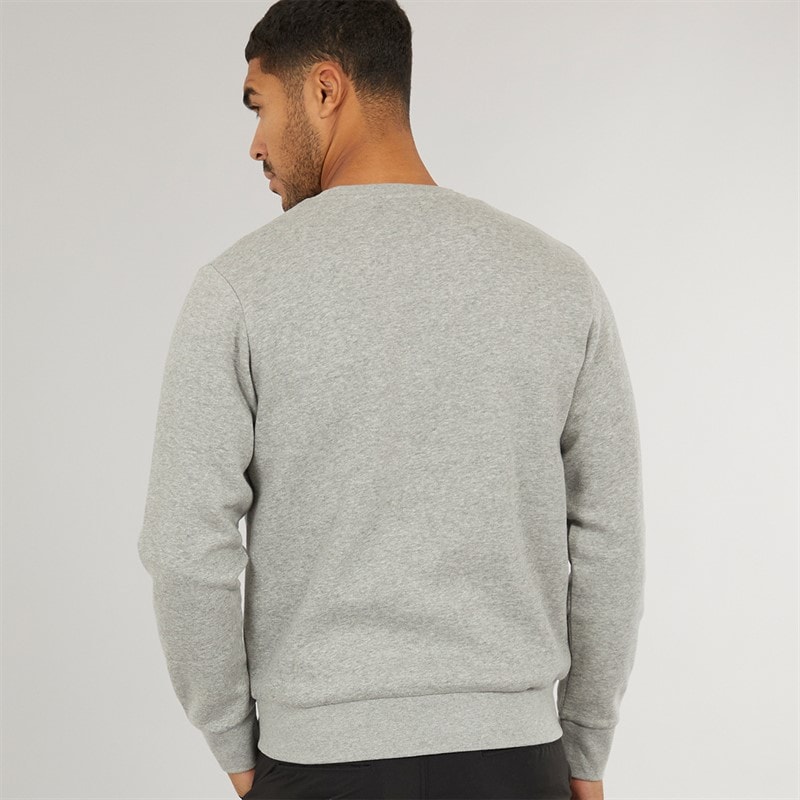 JACK & JONES Mens Vesterbro Side Sweatshirt Light Grey Marl/Black - Image 2