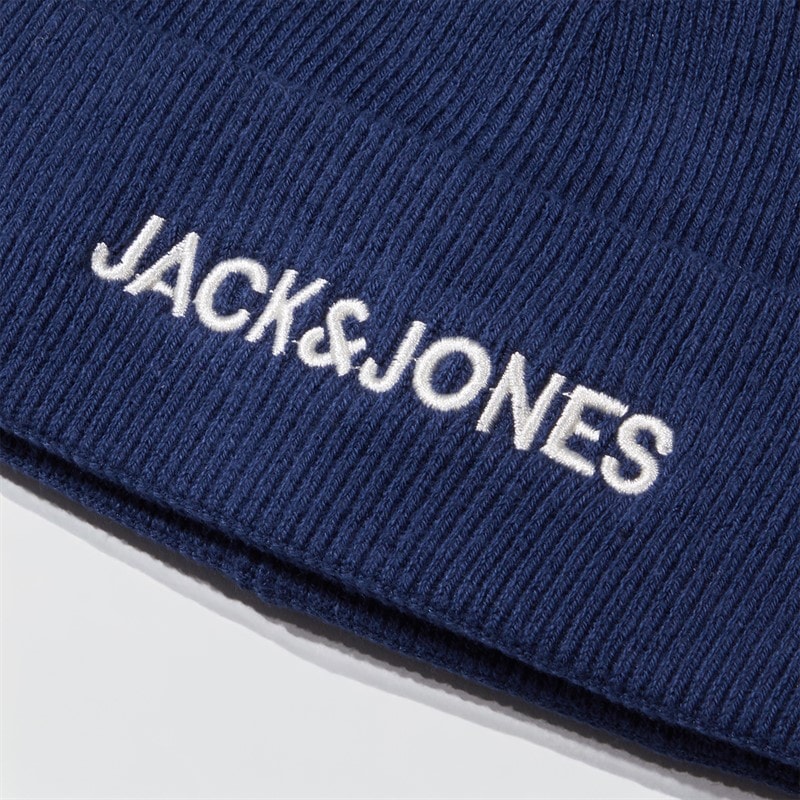 JACK & JONES Mens Jacbilly Beanie Navy Blazer - Image 2