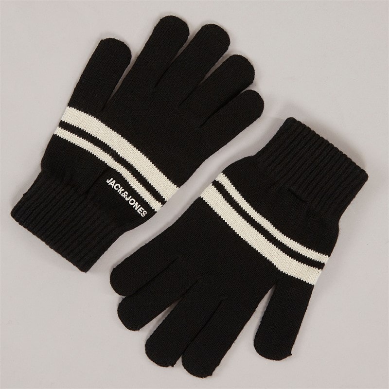 JACK & JONES Mens Jacbilly Gloves Black - Image 2