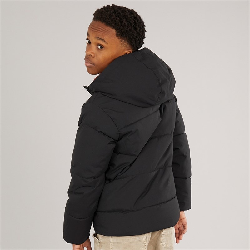 JACK & JONES Boys Brady Puffer Jacket Black - Image 2