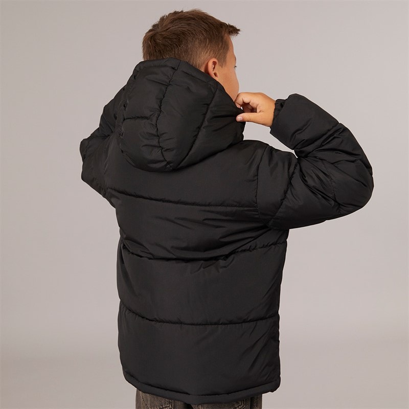 JACK & JONES Boys Haste Puffer Jacket Black - Image 2