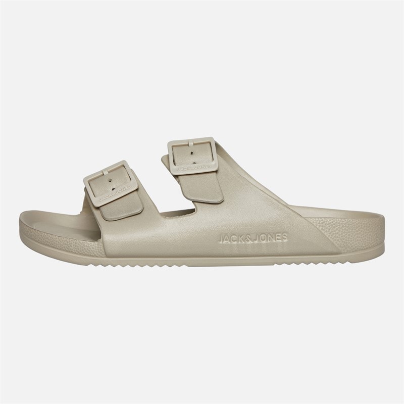 JACK & JONES Mens Pisa Moulded Sandals Plaza Taupe - Image 2