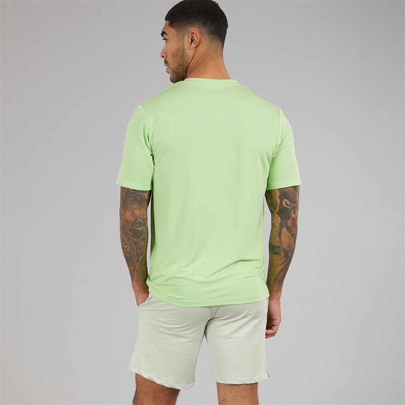 JACK & JONES Mens Mountain Tech T-Shirt And Shorts Set Paradise Green/Glazier Grey - Image 2
