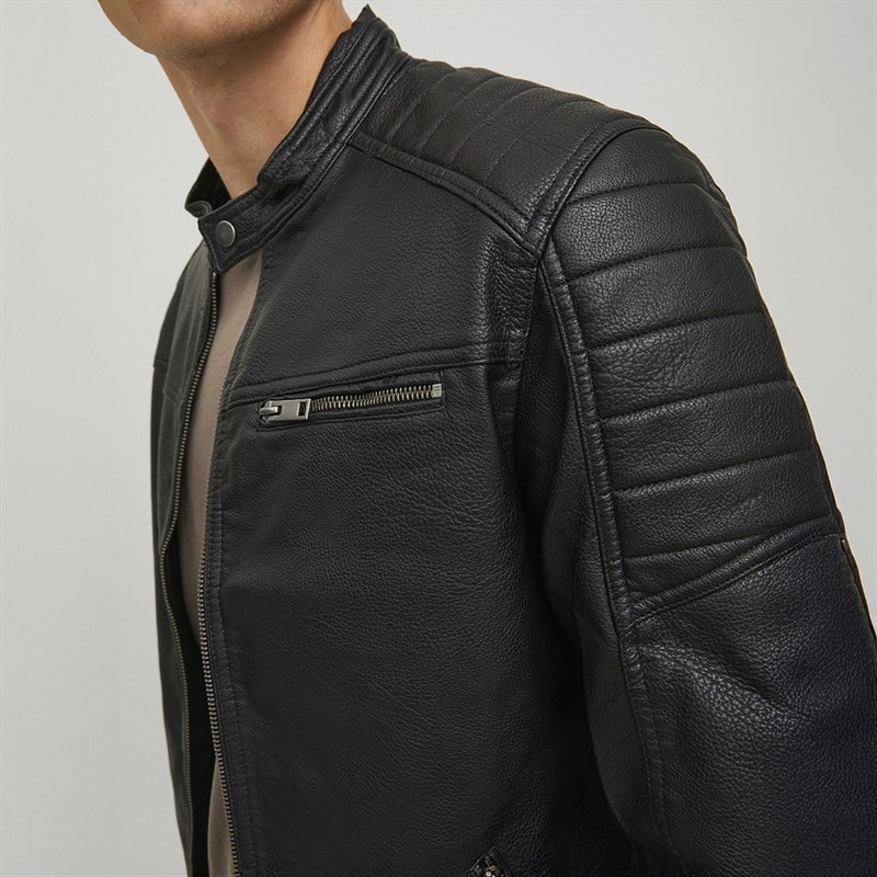 JACK & JONES Mens Jwhtano Jacket Black - Image 3