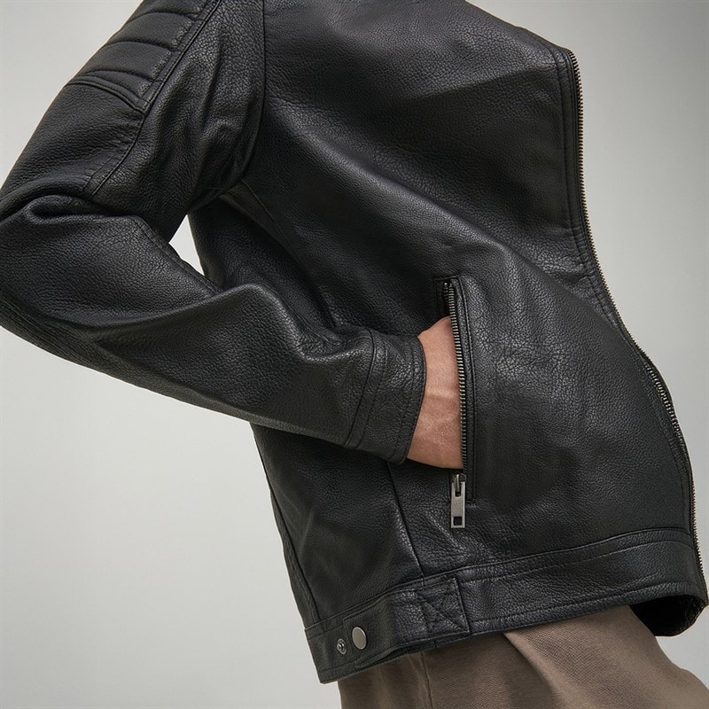 JACK & JONES Mens Jwhtano Jacket Black - Image 5