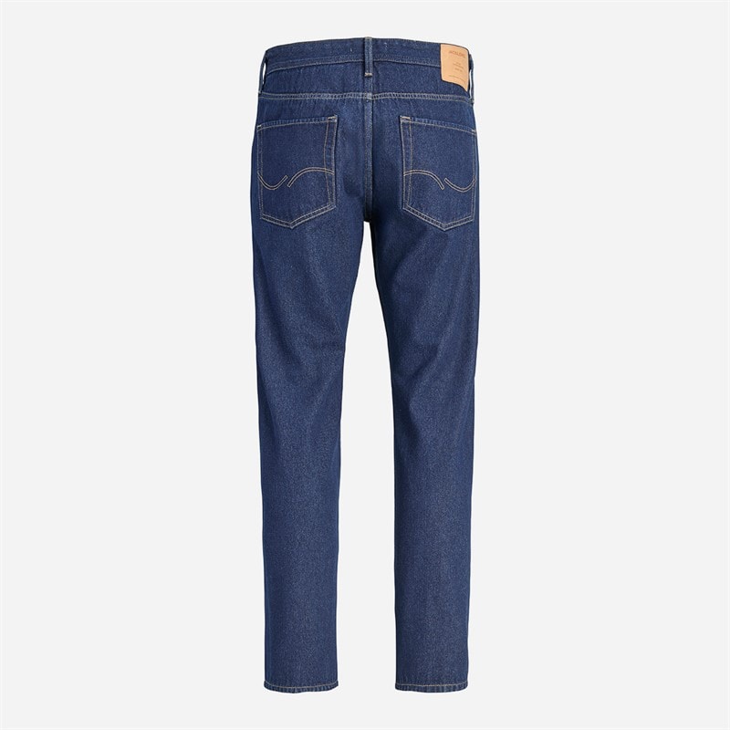 JACK & JONES Mens Chris Original Relaxed Fit Jeans Dark Blue - Image 2