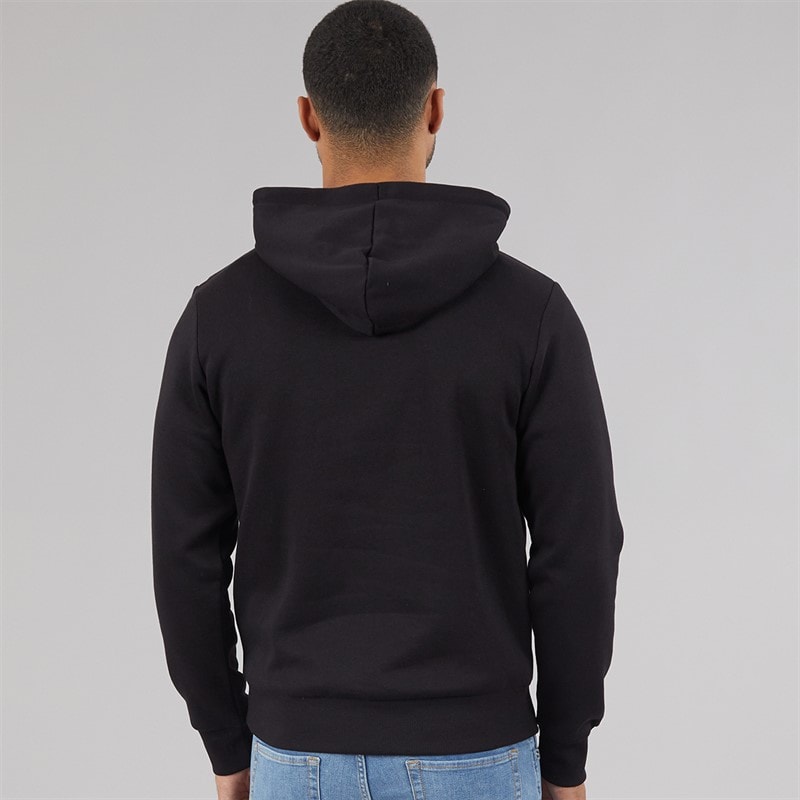 JACK & JONES Mens Yuki Front Hoodie Black - Image 2