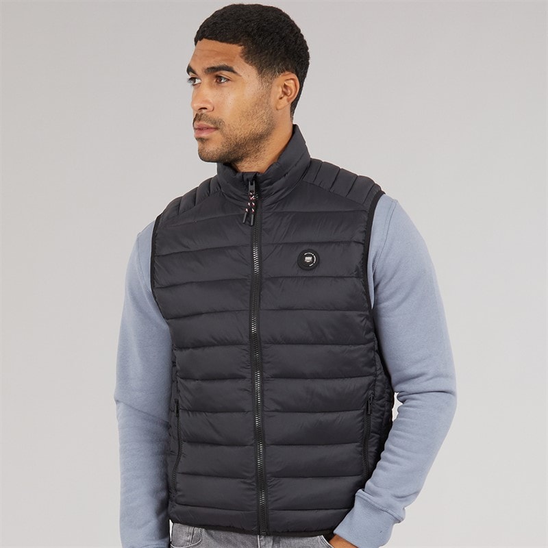 JACK & JONES Mens Bradley Gilet Black - Image 3