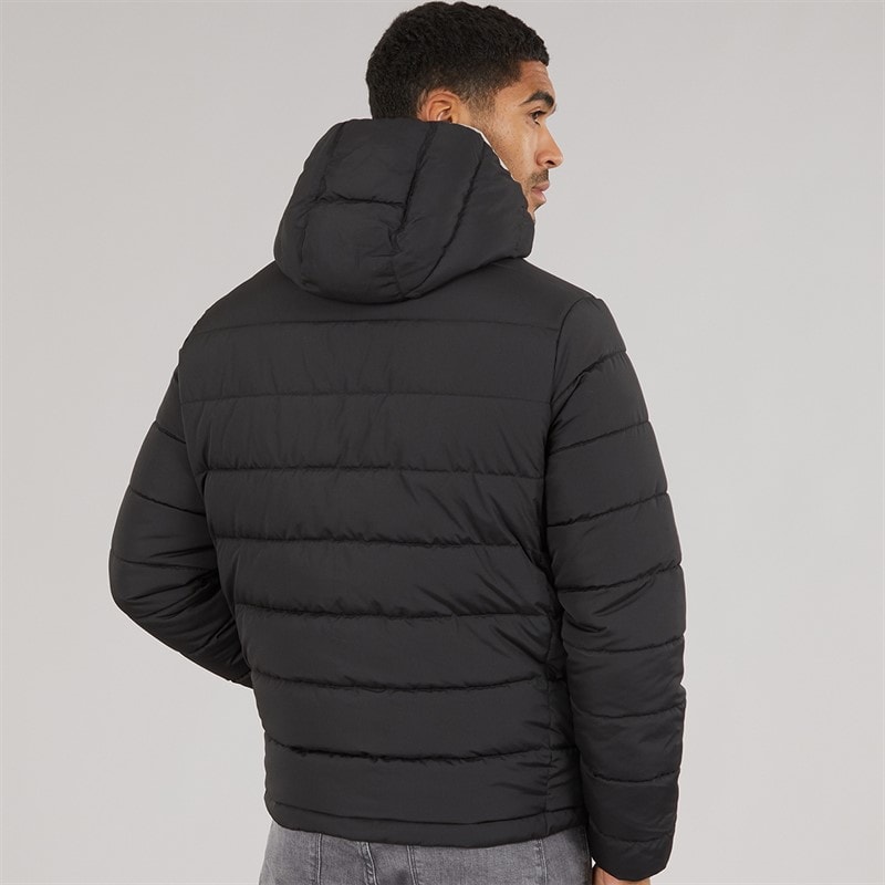 JACK & JONES Mens Jwh Alfie Hooded Puffer Coat Black - Image 2