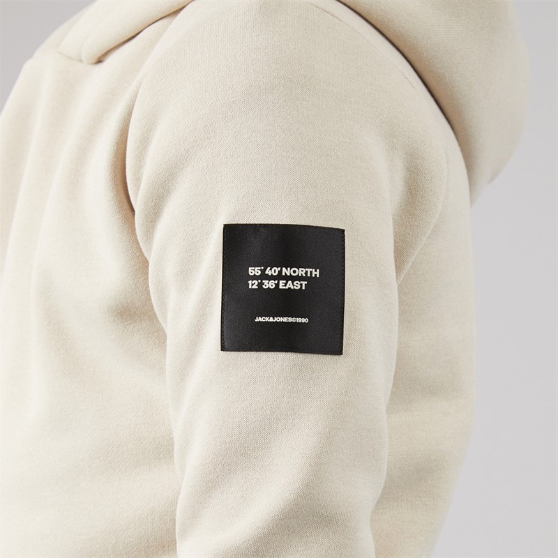 JACK & JONES Boys Cleveland Hoodie Moonbeam - Image 3