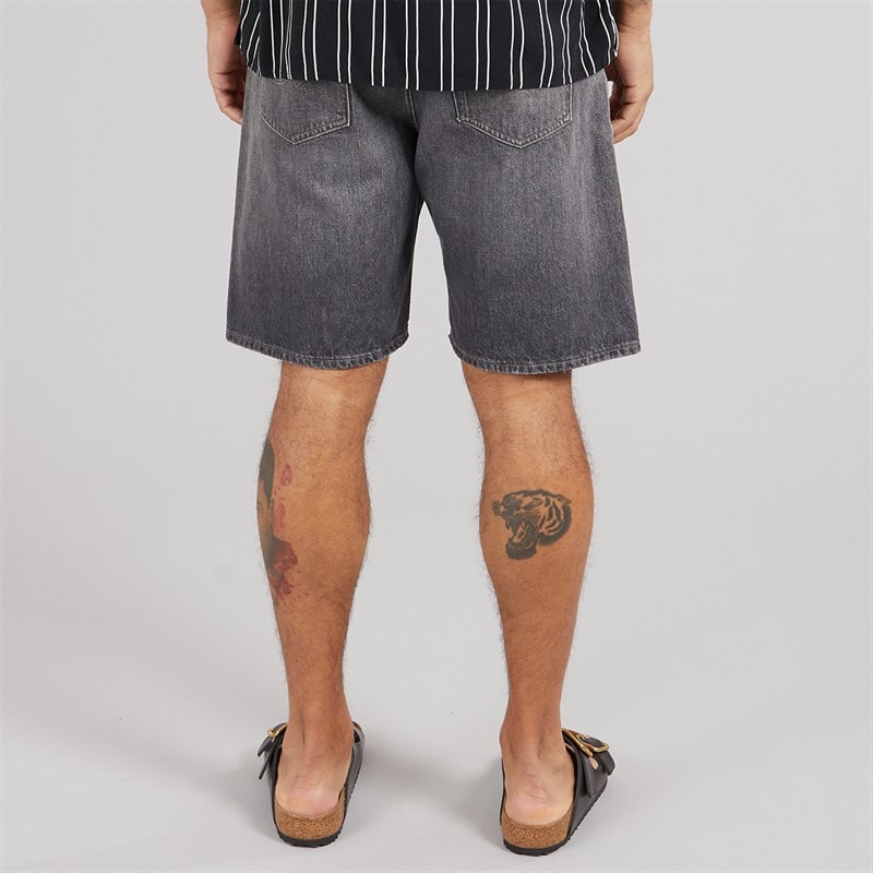 JACK & JONES Mens Alex Original 399 Shorts Black Denim - Image 2