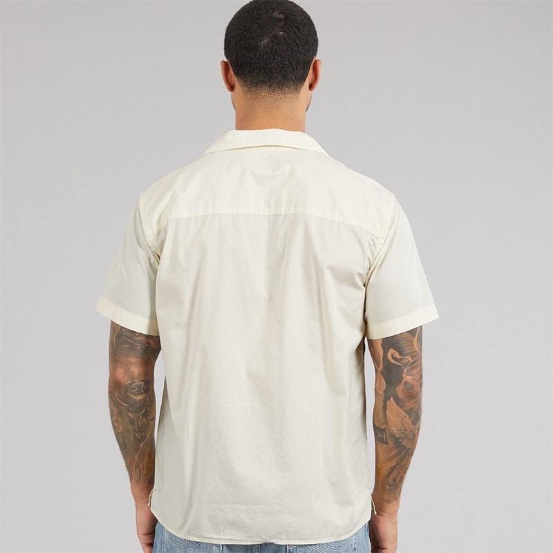 JACK & JONES Mens Sean Resort Short Sleeve Shirt Fields Of Rye - Image 2
