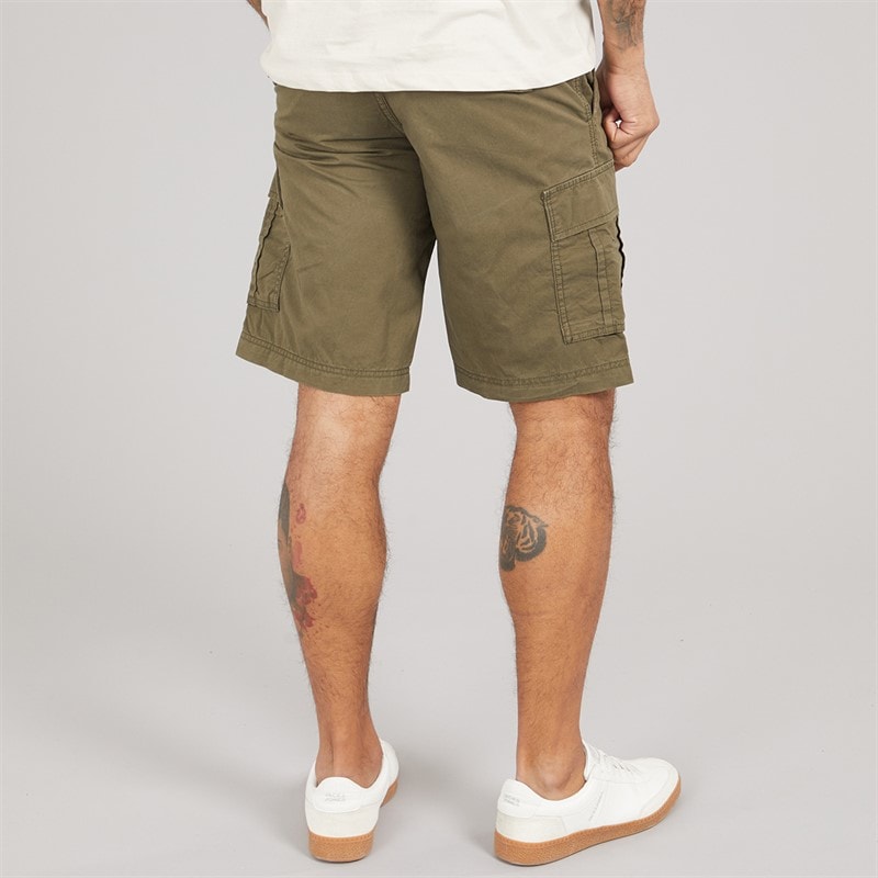 JACK & JONES Mens Cole Mateo Cargo Shorts Olive Night - Image 2