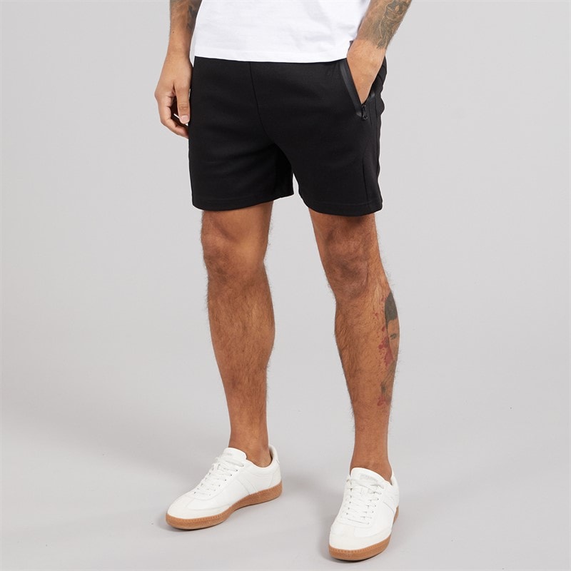 JACK & JONES Mens Gordon Fusion Sweat Shorts Black - Image 1