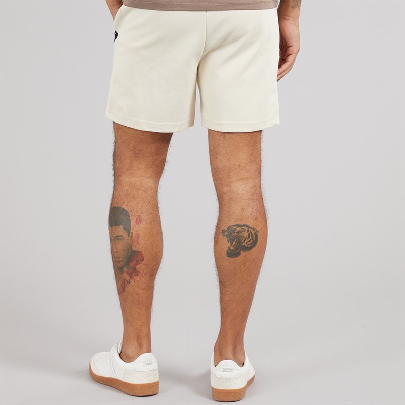 JACK & JONES Mens Gordon Fusion Sweat Shorts Moonbeam Melange - Image 2