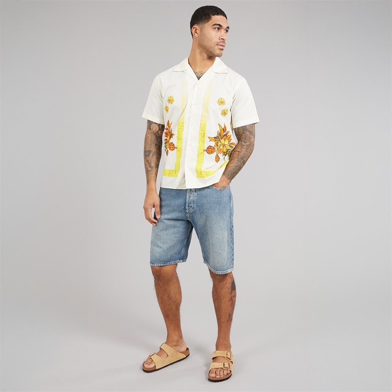 JACK & JONES Mens Alex Original 308 Shorts Blue Denim - Image 4
