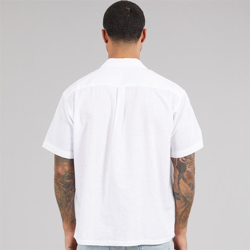 JACK & JONES Mens Summer Resort Short Sleeve Shirt White - Image 2