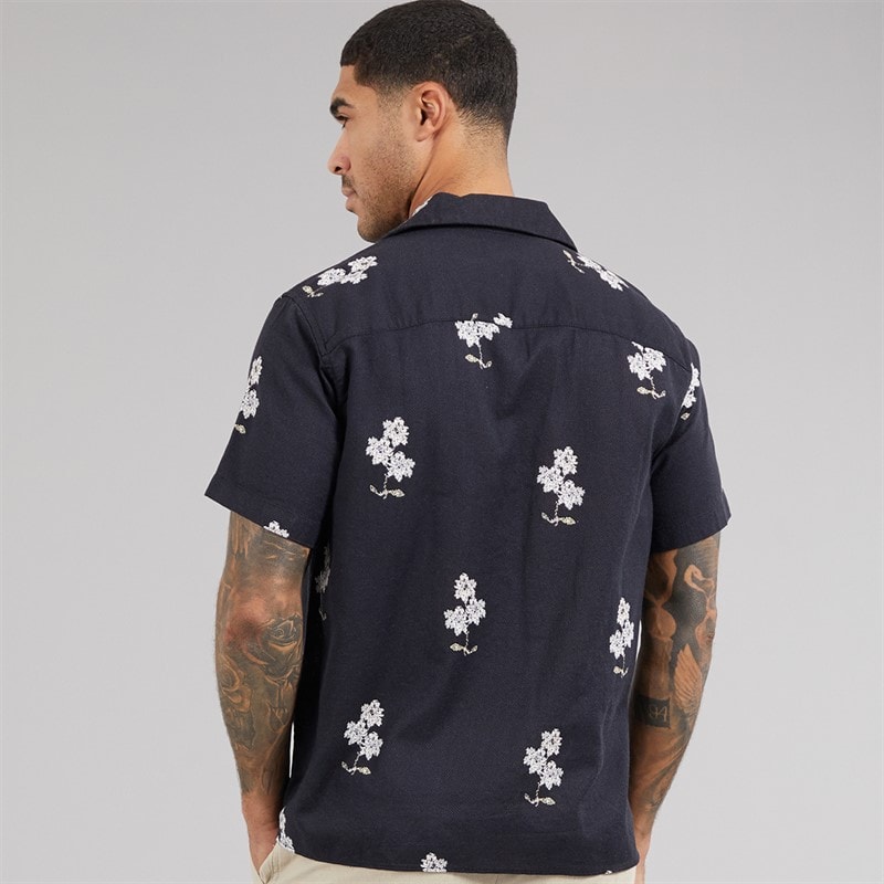 JACK & JONES Mens Mateo Resort Short Sleeve Shirt Sky Captain - Image 2