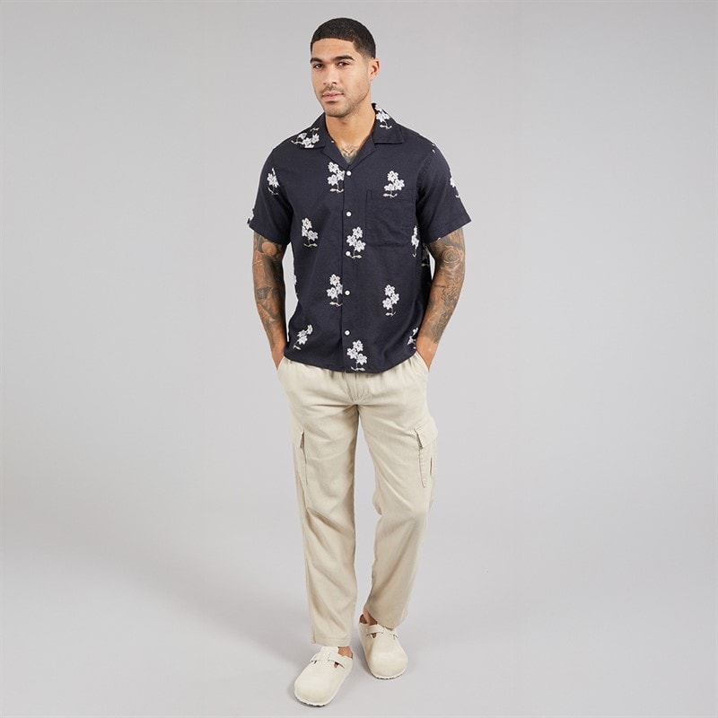 JACK & JONES Mens Mateo Resort Short Sleeve Shirt Sky Captain - Image 4