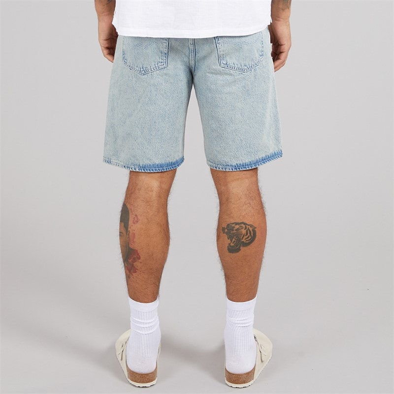 JACK & JONES Mens Alex Original 307 Shorts Blue Denim - Image 2