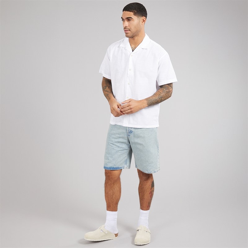 JACK & JONES Mens Alex Original 307 Shorts Blue Denim - Image 4