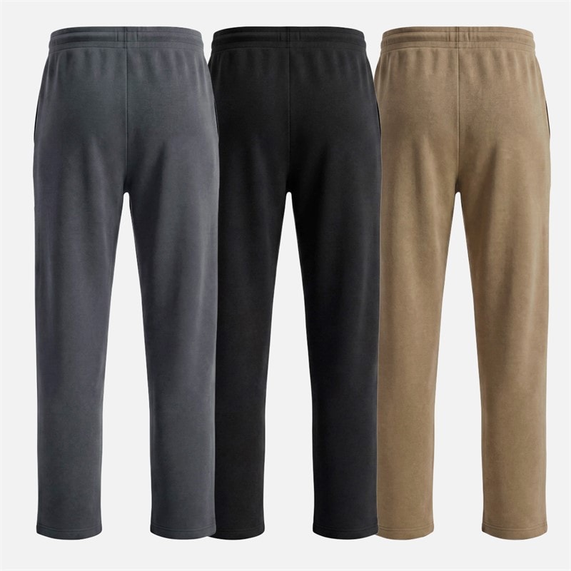 JACK & JONES Mens Cover Three Pack Open Hem Joggers Black/Asphalt/Falcon - Image 2